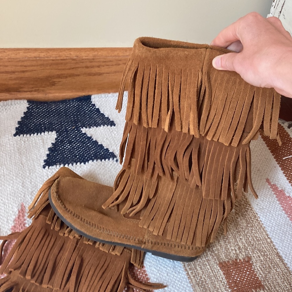 Minnetonka Moccasin 3 Layer Fringe Boot - image 2